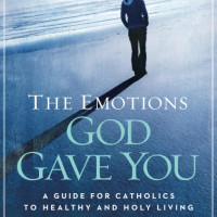 Book cover image of a man standing on the seashore facing the sun with his shadow